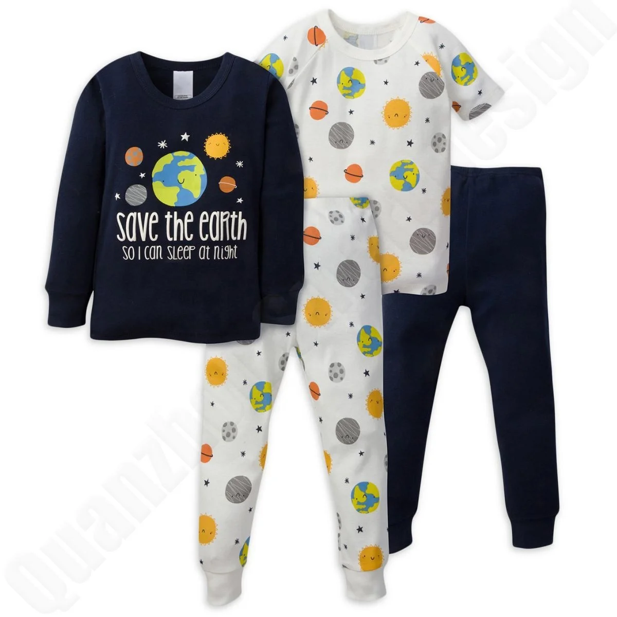 Pajamas Kids Cotton Christmas Set Cartoon Pattern Children Bamboo Organic Pajama Satin Soft Infant Tattoo Baby Girl Pajama