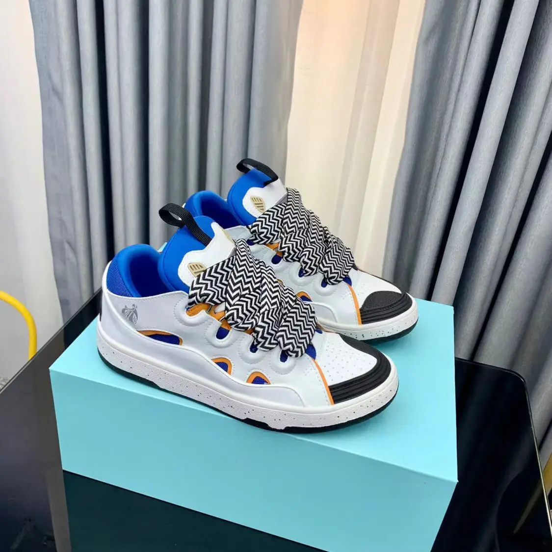 Stynish Lanvine Designer Casual Sport Sneakers Women Comfortable Lace-Up Running Shoes Fashionable Toe Style Spring High Quality