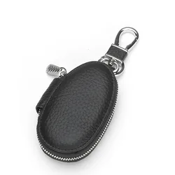 Маленький автомобильный чехол-кошелек для ключей atinfor из натуральной кожи, держатели для ключей в форме тыквы, может удерживать Большинство автомобильных ключей