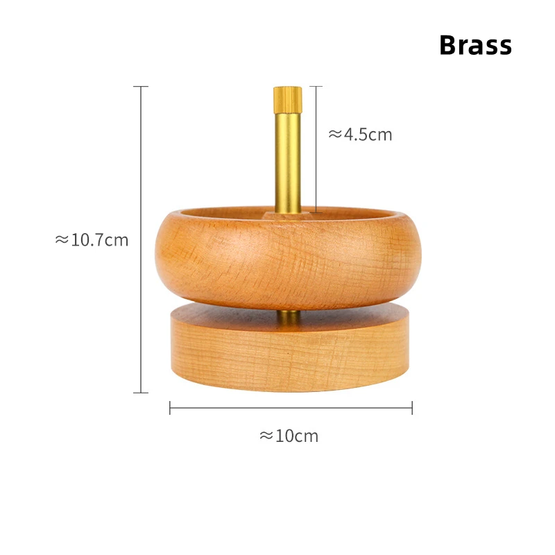 Beech/Resin Beading Artifact Handmade DIY Beading Double Layer Turning Bowl High Capacity Quick Beading Tool