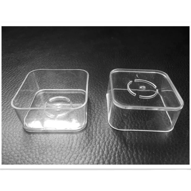 Mini Square Shape Disposal Polycarbonate Cups for Candle