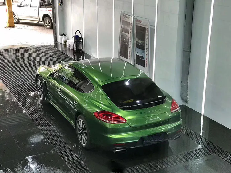 1.52*18m Roll Pvc Matte Chrome Pearl Metal Metallic Mamba Green Auto Color Changing Car Body Wrap Vinyl Film Sticker