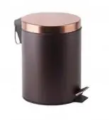 Golden big trash bin round design rectangular trash can for bathroom stainless steel pedal bin with big pedal