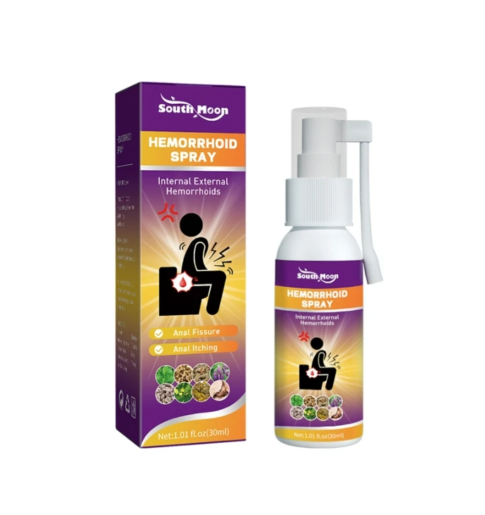 100% Natural Herbal Hemorrhoids Spray Powerful Hemorrhoids Treatment Anal Bleeding Swelling Relieve Pain Hemorrhoids Spray