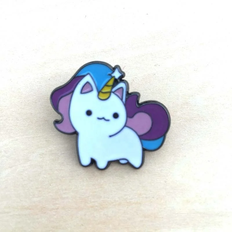 Wholesale Custom Pins metalicos Animal Unicorn Enamel Lapel Pins Metal Pin Badge Iron OEM