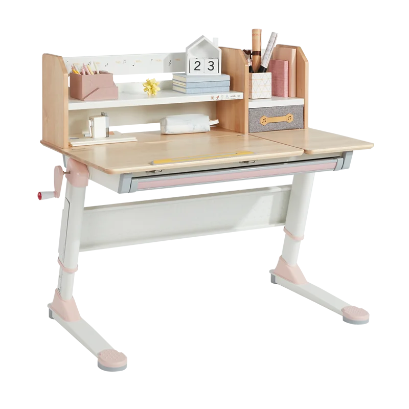 
2M2KIDS Drop Shipping Table Study Kid Solid Wood Multifunction Kids Study Desk Adjustable Education Table for Children 