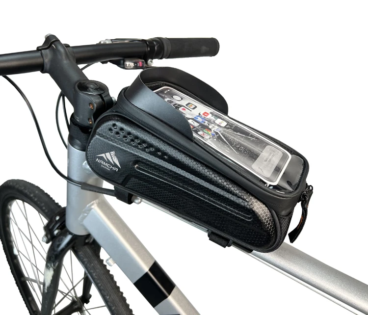 2023 New Design Sino Customized Bicycle Handlebar Top Tube Mobile Phone Cell Bag Frame Bag Cycling Outdoor Travel Durable Eva