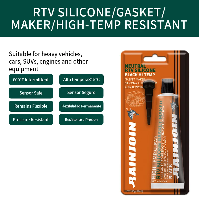 82ml RTV waterproof Gasket Maker silicone for cars BLACK sealant adhesive glue