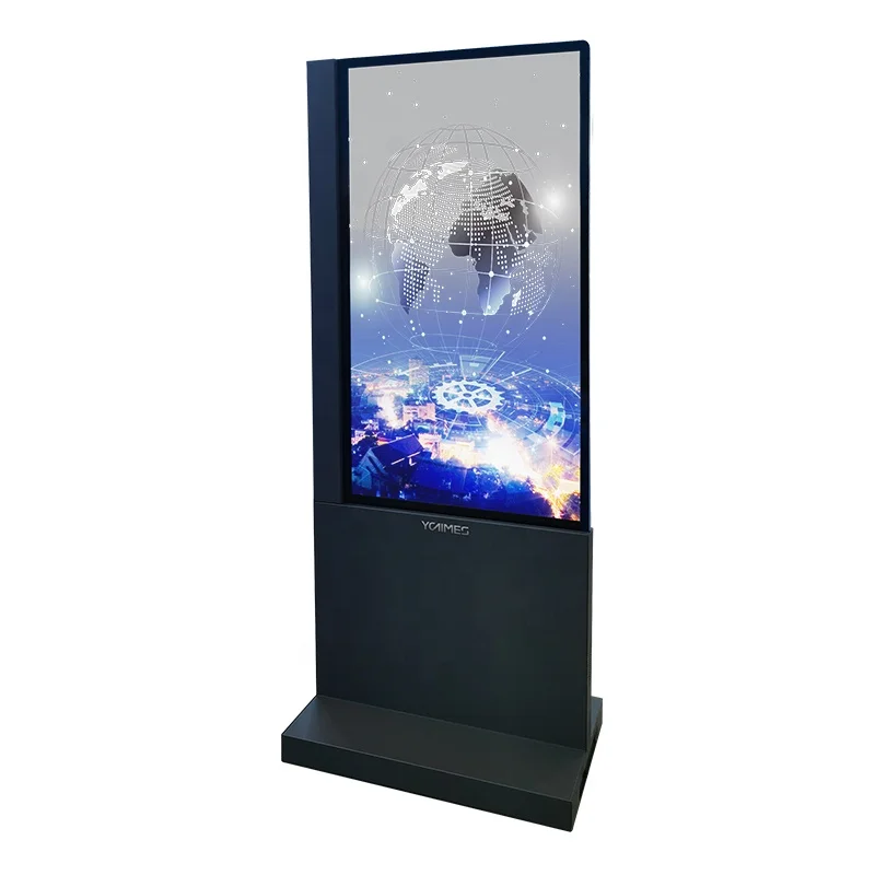 55 дюймов вертикальный OLED экран рекламный дисплей прозрачный сенсорные вывески
