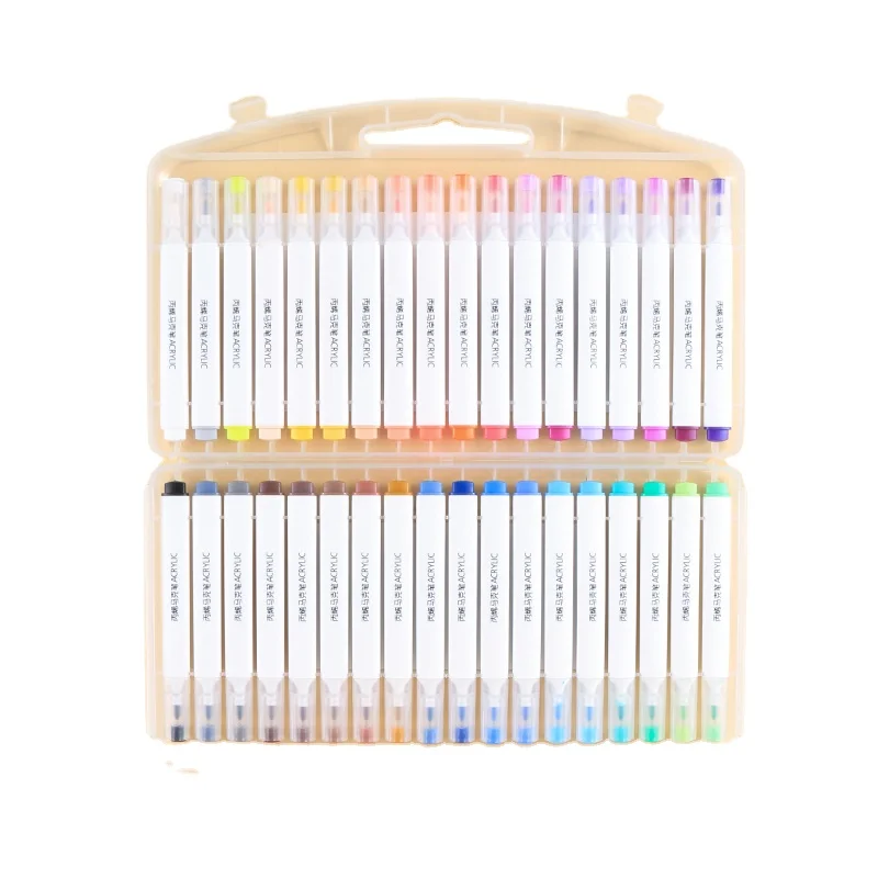 Giorgione Kids DIY Painting 12/24/36/48pcs Quick Dry Acrylic Marker Pen Stationery Set For Art Students
