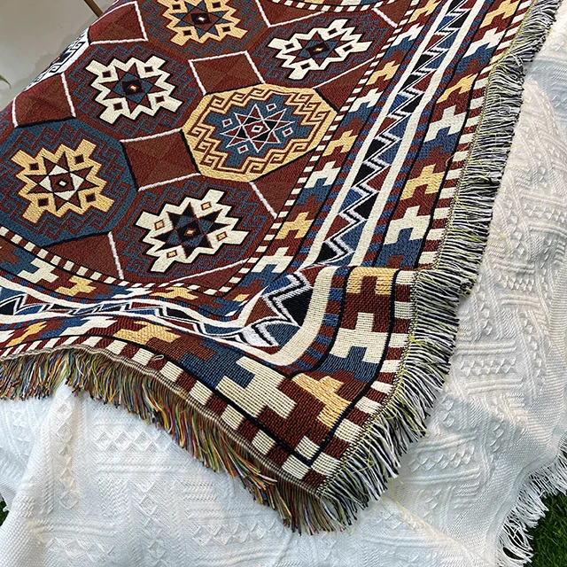 wholesale boho blankets custom woven tapestry blanket throw rugs