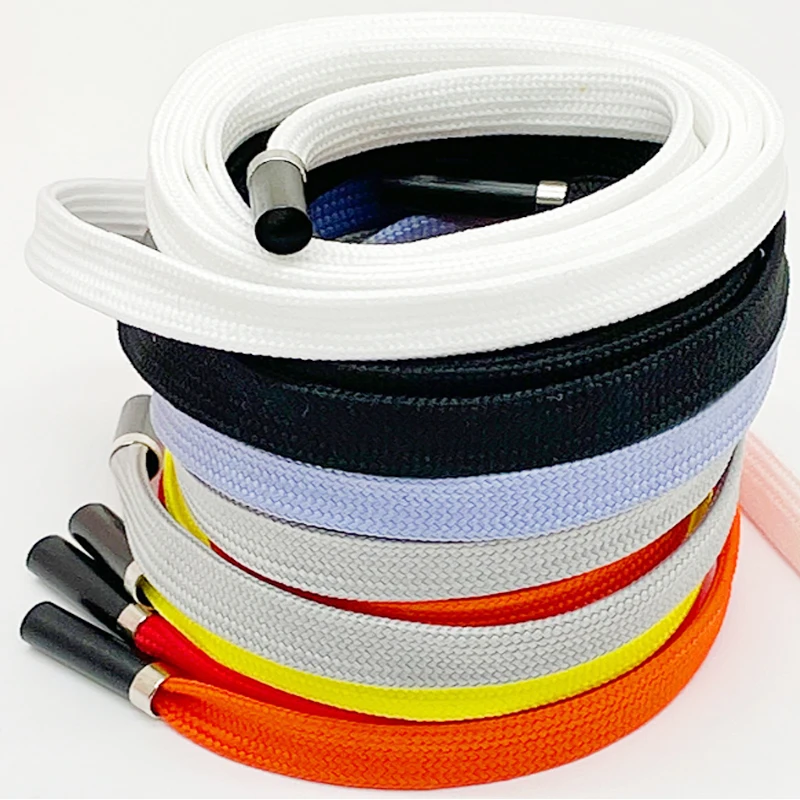 Wholesale Polyester 10mm Flat Cotton Rope Draw Cord For Textile Garment
