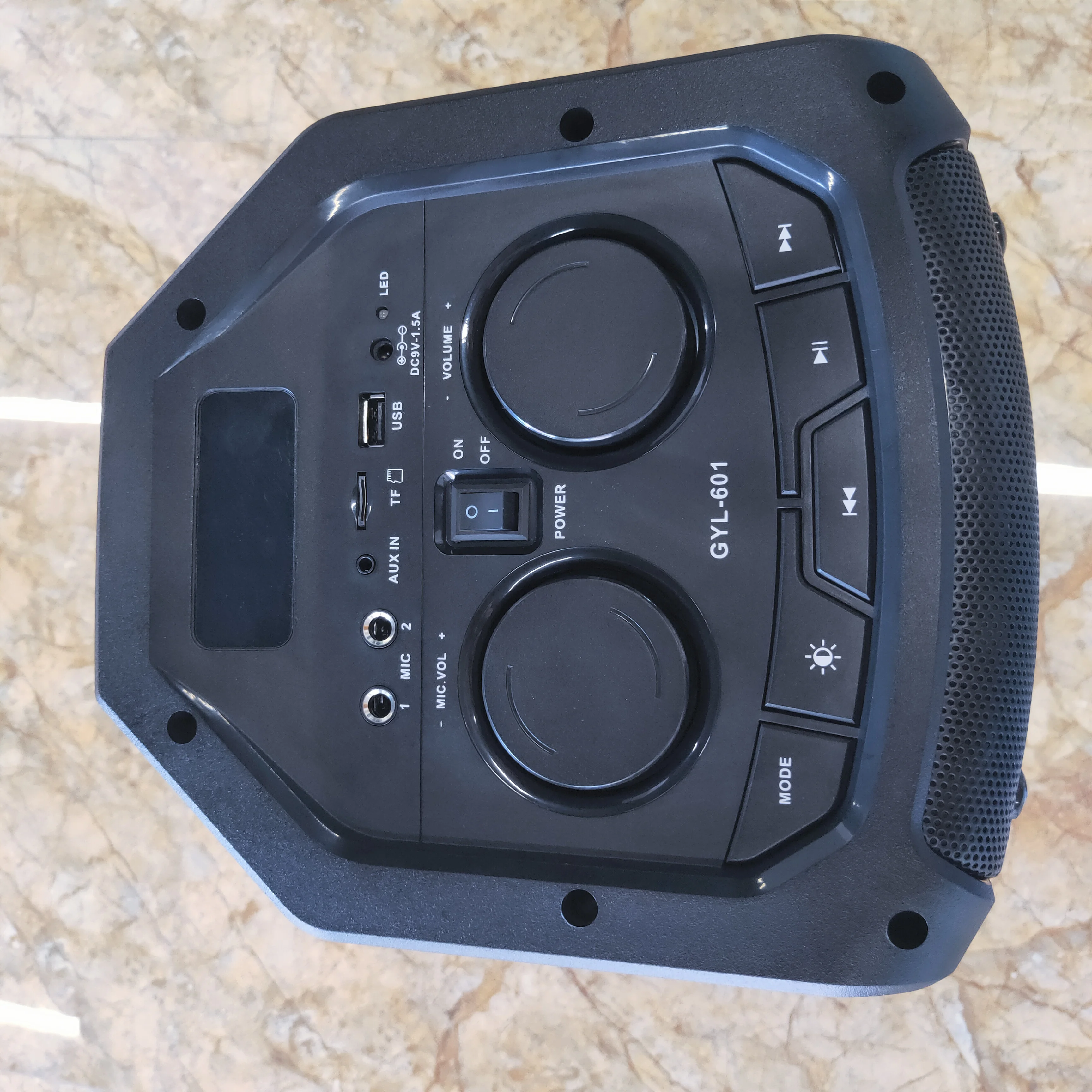 Plastic Speaker Boxes Empty Disco Lightoutdoor used power night Portable Trolley Speaker With Subwoofer led light speaker