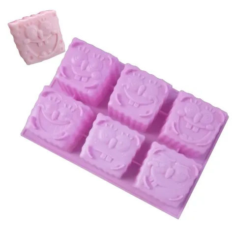 OEM creative silicone soap mold with customer logo