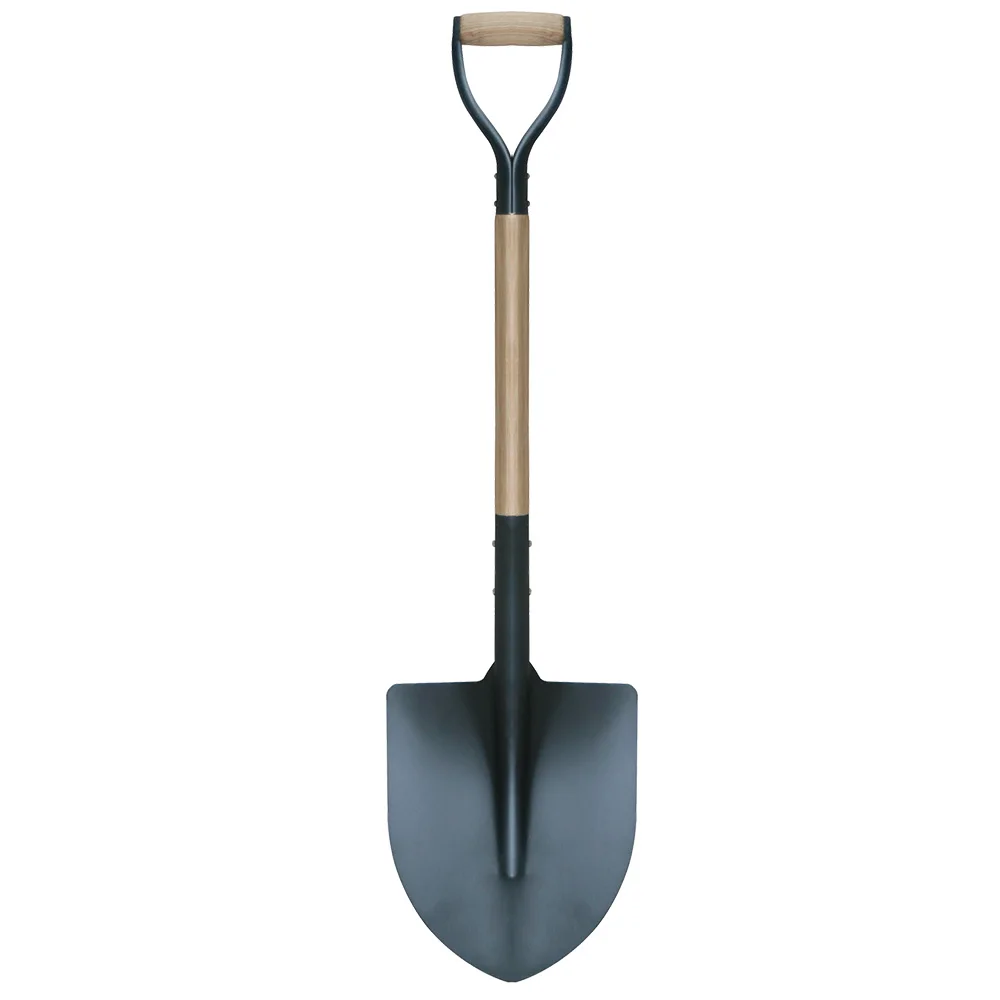 71330 Hantop high quality wooden handle garden tools round nose shovel