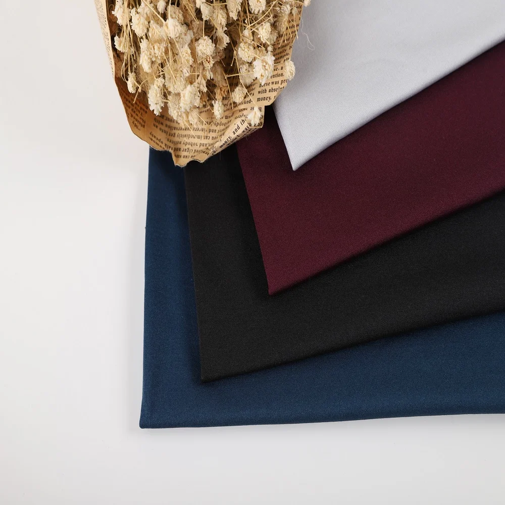 Dty brush fabric one or two side brush 95% polyester 5% spandex single jersey plain dyed fabric for printing