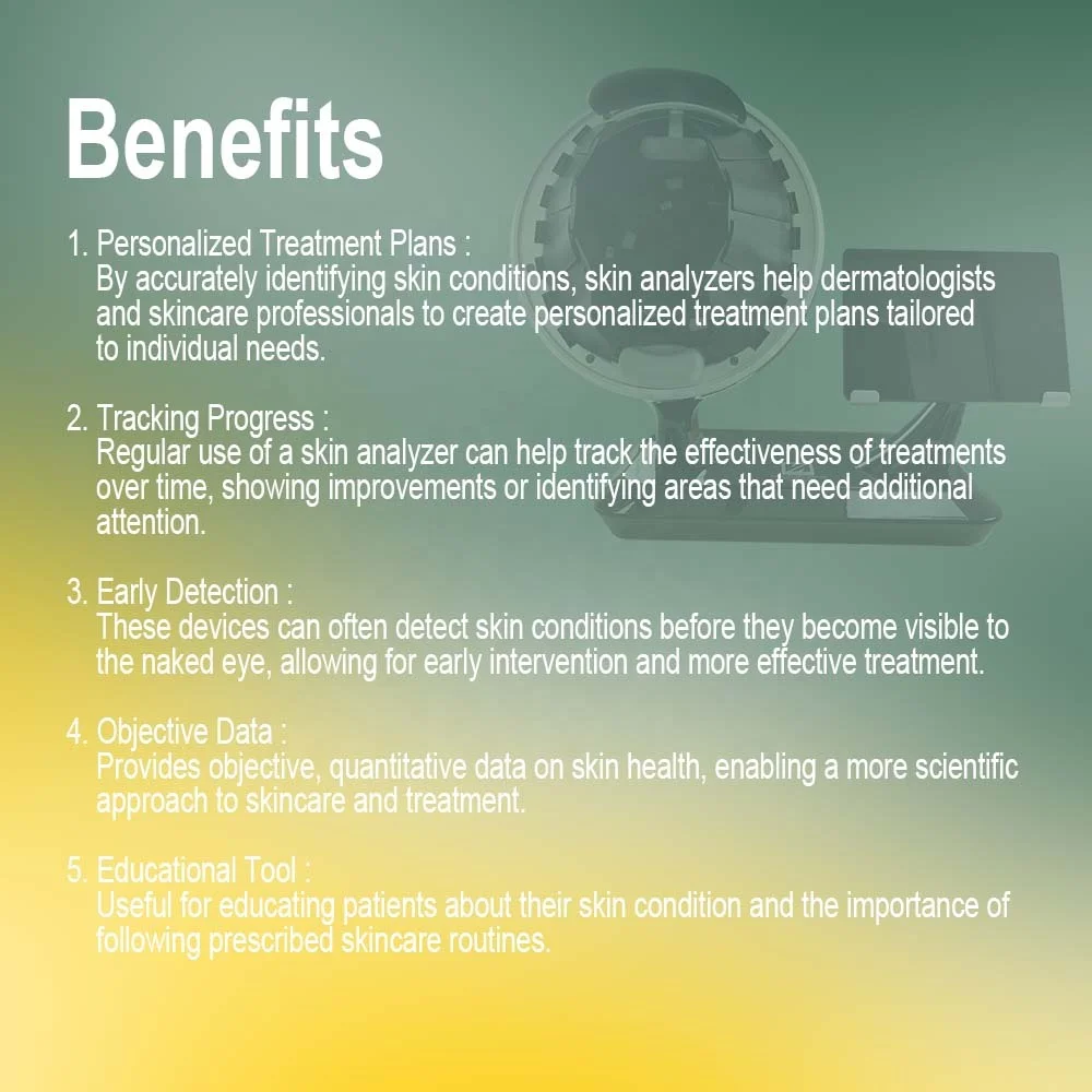 Home Use Skin Analyzer Smart 3D Professional Facial Scanner Photon Therapy Imaging Technology Skin Analysis Machine