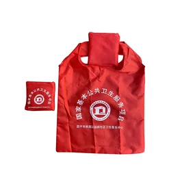 Promotional Personalized Reusable Blank Polyester Tote Shopping Bags With Logos