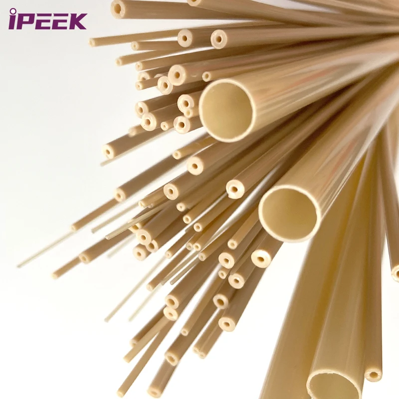 iPEEK Custom Natural Colorful HPLC Peek Plastic Endoscope Medical Grade Angio Catheter Capillary Tubes PEEK Tubing