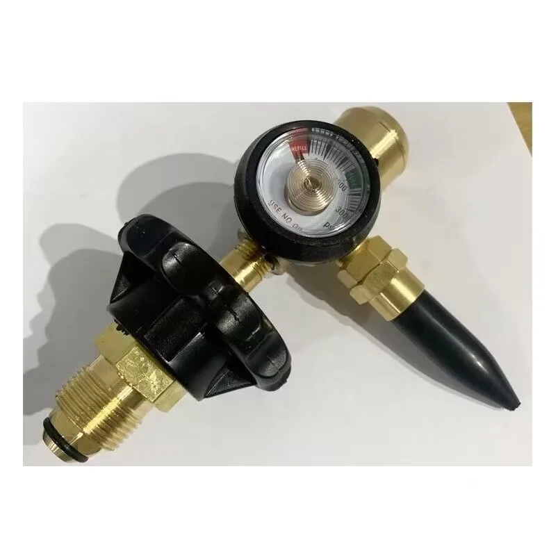 High Quality Industry Gas Pressure Regulator Valve Helium Balloon Gas Filler Regulator with Gauge