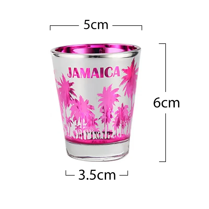 1.5oz Palm Tree Barware Souvenir Drink Cup Shot Glass