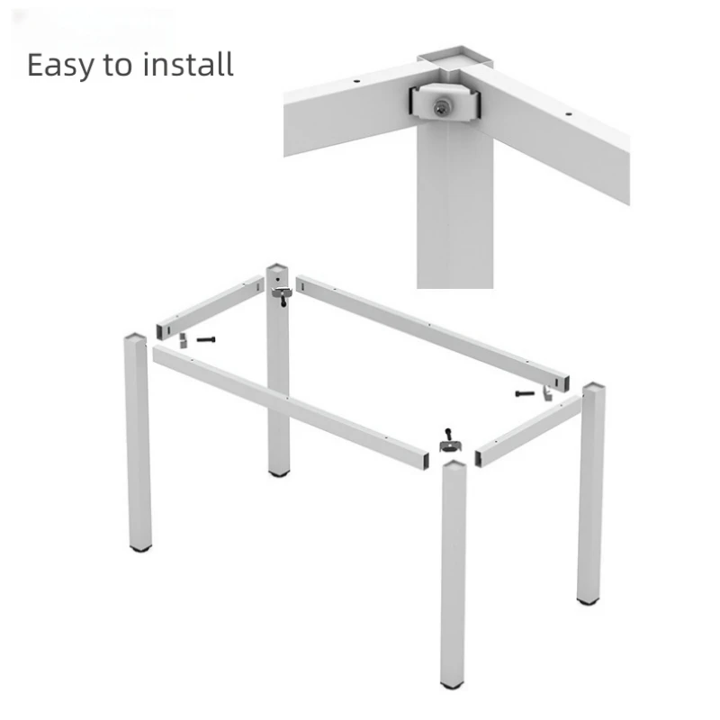Simple steel structure school library furniture table Customizable in multiple sizes