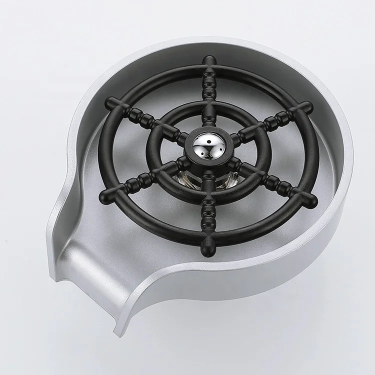 High Pressure Cup Washer sliver automatic glass cup washer rinser cleaner glass rinser for sinks