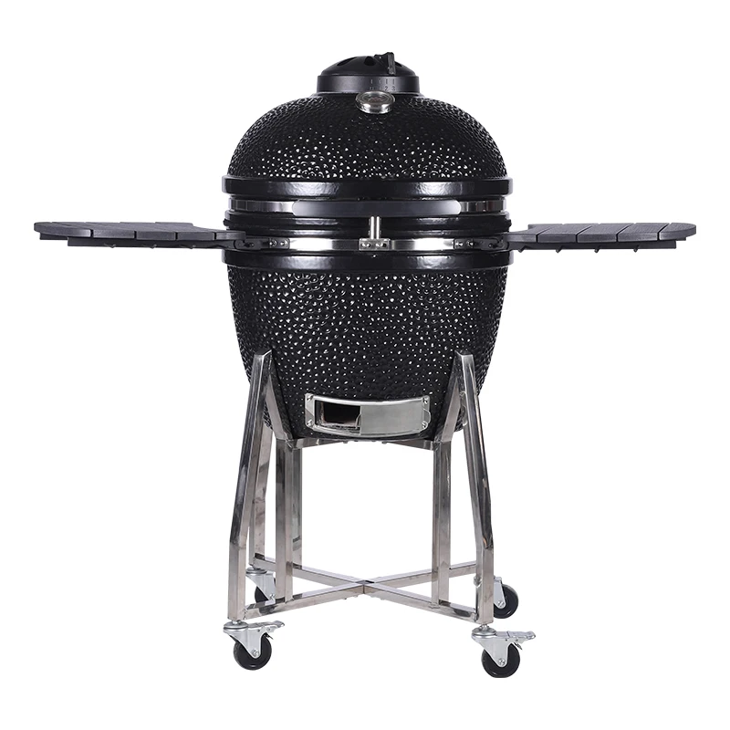 China Wood Pellet Kamado Bbq 21 Inch Ceramic Bbq Grill Smoker Green Egg Charcoal Grill Kamado