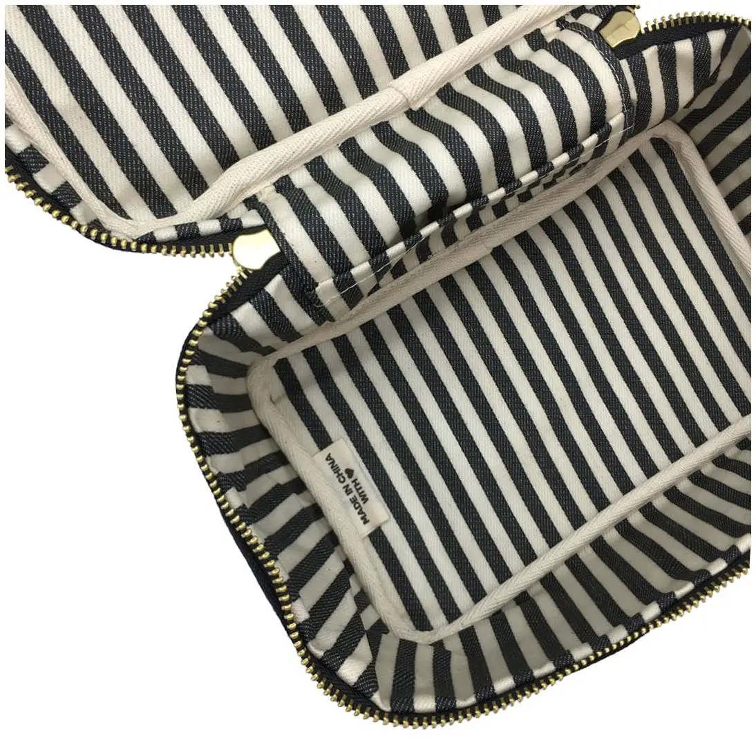 Makeup Travel Bag Clear Cotton Zipper Mini Small Custom Printed Logo Custom Silicone Toiletry Mesh Velvet Cat Cosmetic Bag