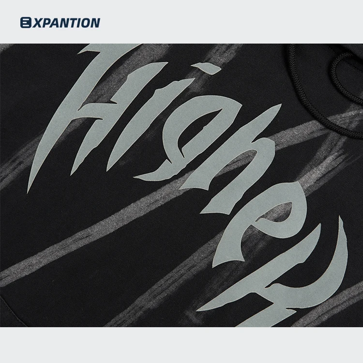EXP high quality drop shoulder long sleeve streetwear hiphop bulk black gym men pullover tye dye hoodies