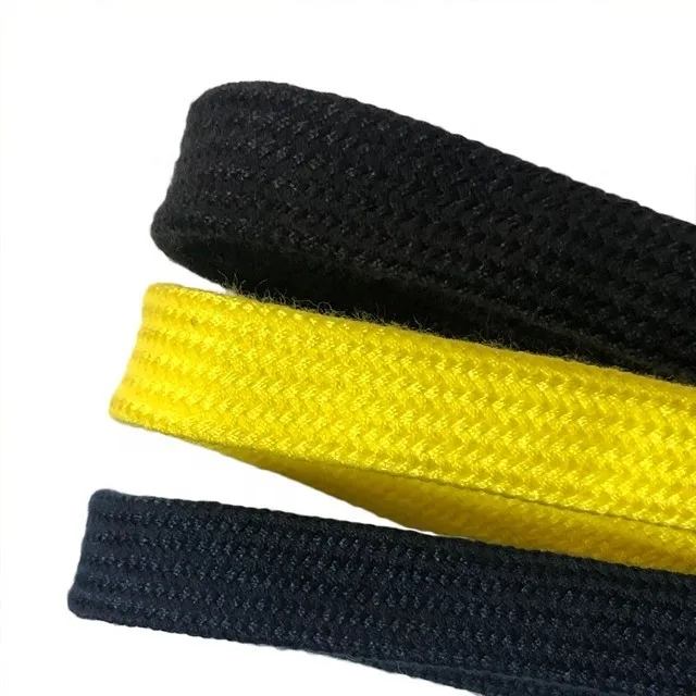 Wholesale Braided Flat 6mm 8mm 9mm 10mm  Rope 100% Polyester Draw Cord Braided Polyester Cord