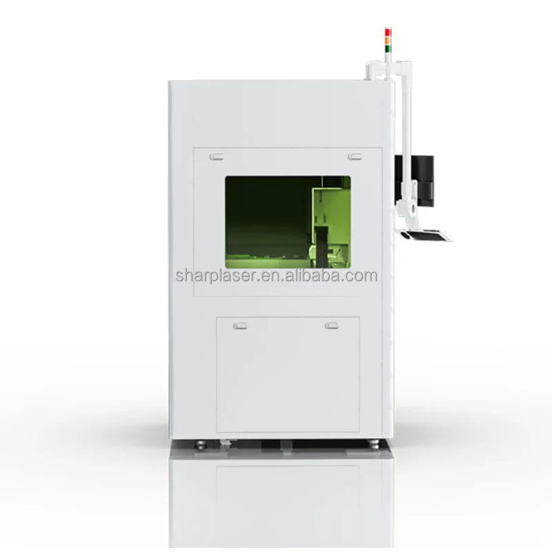 thin plate enclosed small mini fiber laser cutting machine jewelry gold silver aluminum metal 1000w 1500w 2000w 3000w