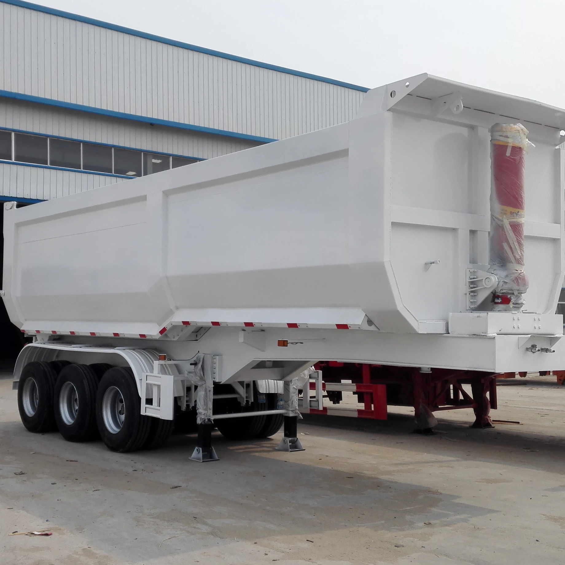 Vehicle Master 3 4 Axle U Shape Hardox Tipping Rear Dump Trailer 50 60 80 Ton Hydraulic Tipper Dump Semi Truck Trailer