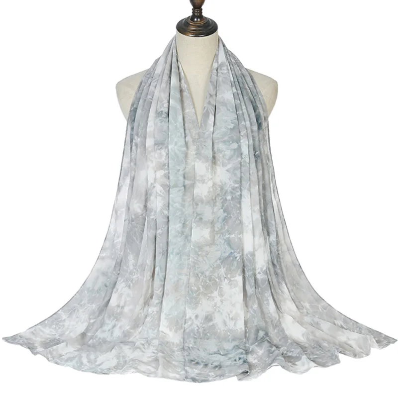 printed crepe wide shawl muslim hijab chiffon scarf alaysia