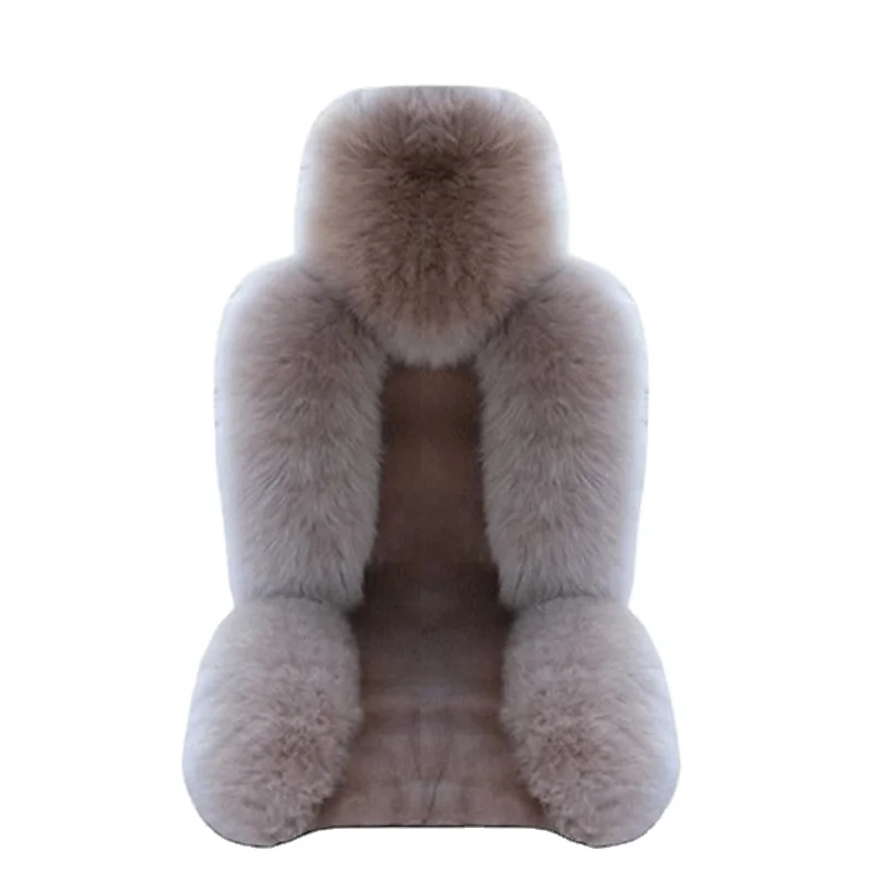 Mongolia Sheep skin car seat cushion long hair High weight Sheep skin  animal fur car  seat  cover