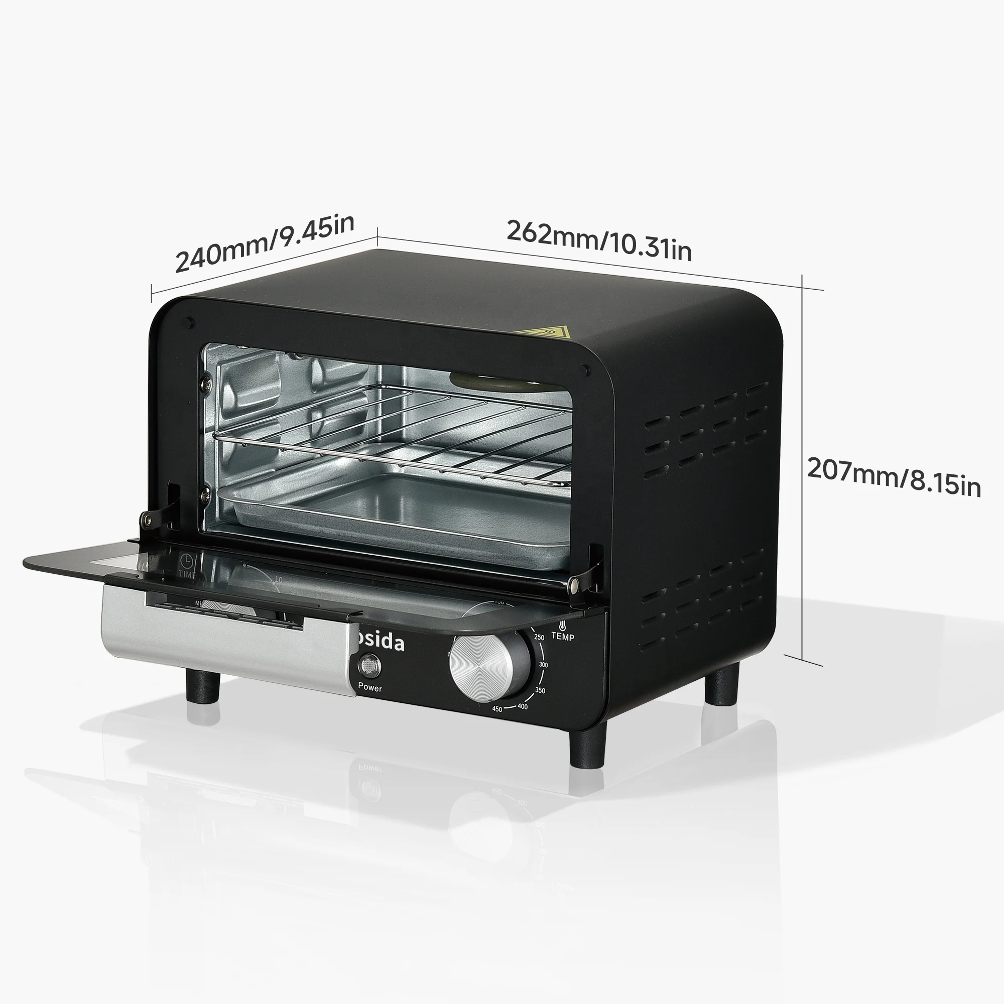 Posida Mini Electric oven Toaster oven 7.5QT for Household Home use Baking bread