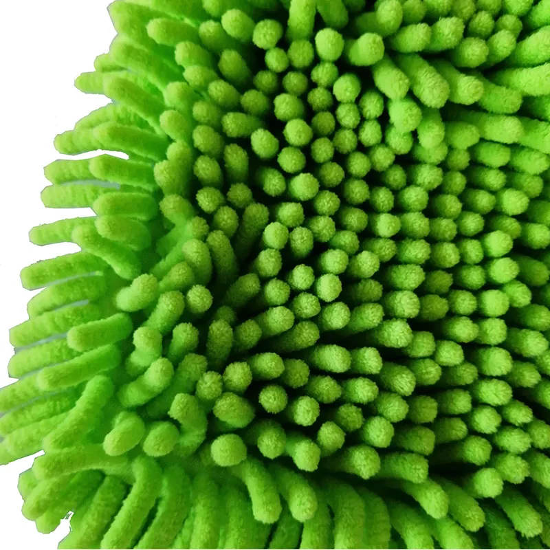 Wholesale custom microfiber chenille car cleaning automobile wash mitt