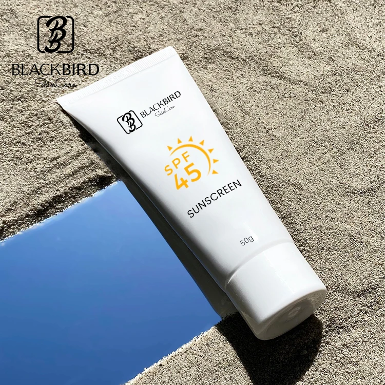 ODM PEM Private Label Sunscreen Cream Custom Unseen Physical Organic Natural  Sun Block  Snail UV Camera Spf 50 45 Sunscreen