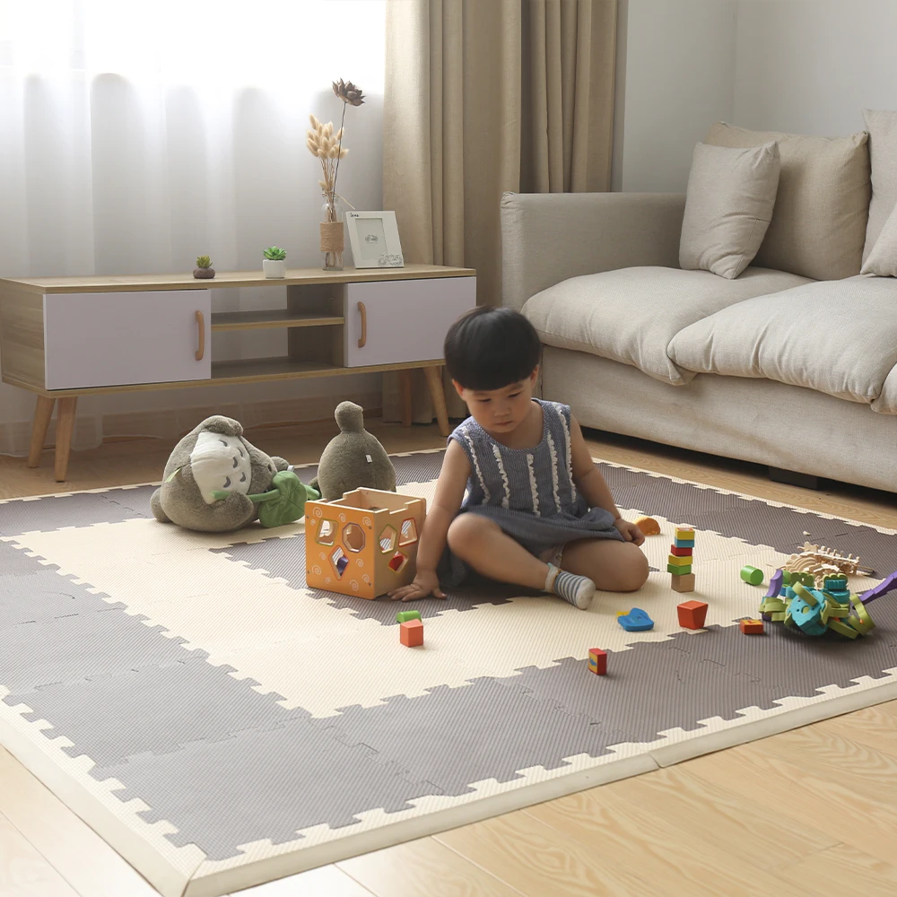 30cm 60cm thickness 1.2cm waterproof baby play floor Interlocking tatami eva foam puzzle mat for kids soft eva