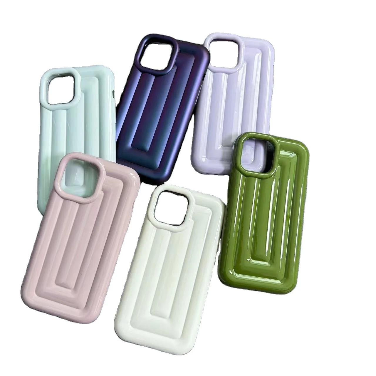 Luxury 3D Stereo Luggage Design Plating Phone Case For iPhone 14 13 12 11 Pro Max Soft TPU Solid Color Shockproof Cover