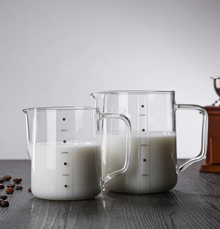 Coffee Milk Frothing Pitcher Barista Milk jug glass