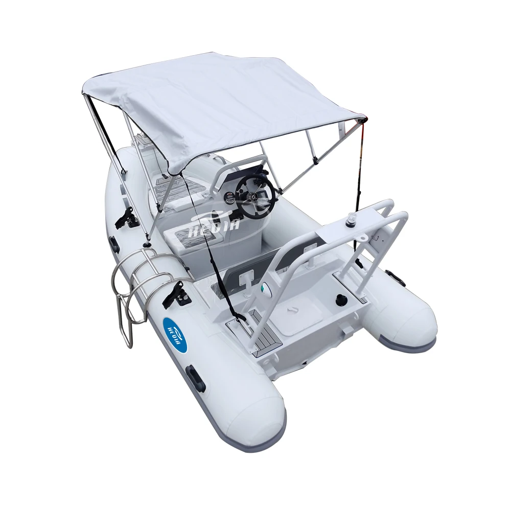 china 4 person mini speed boat hypalon deep v power boat motor yacht luxury bateau pneumatique 4m