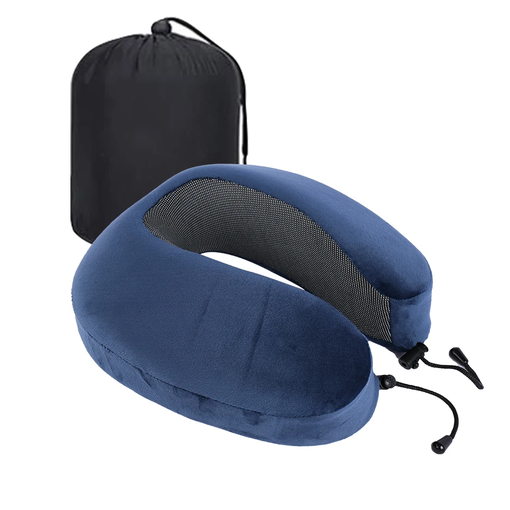 3-5 days Fast Shipping 2023 New Design Travel Neck Pillow with Storage Bag Multi-functional Memory Foam Neck Pillow