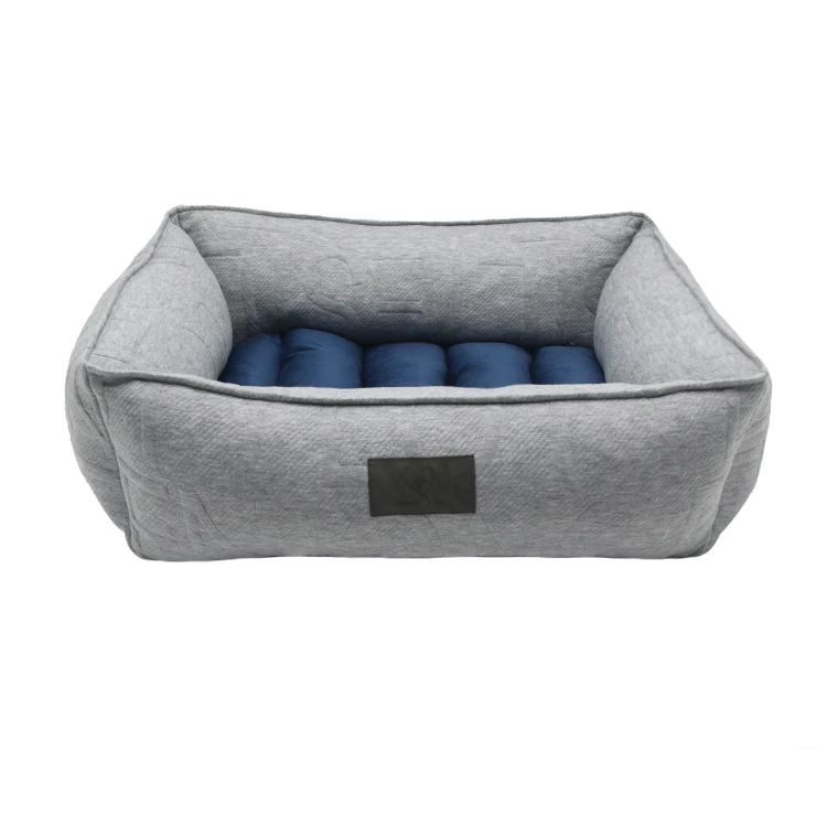 Velvet Corduroy Rectangle Non-Slip PP Cotton Warmth Sleeping Bed For Cat Dog Animals