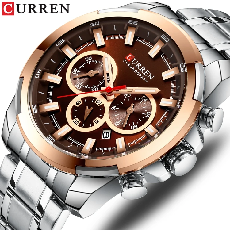  Лучший бренд класса люкс кварцевые часы мужские деловые CURREN 8361 relogio masculino