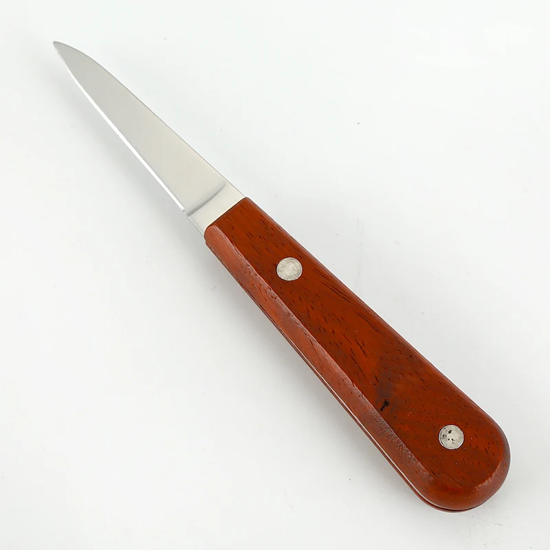 Из нержавеющей стали деревянная ручка Shucker очистки моллюсков нож открывалка для морепродуктов инструмент