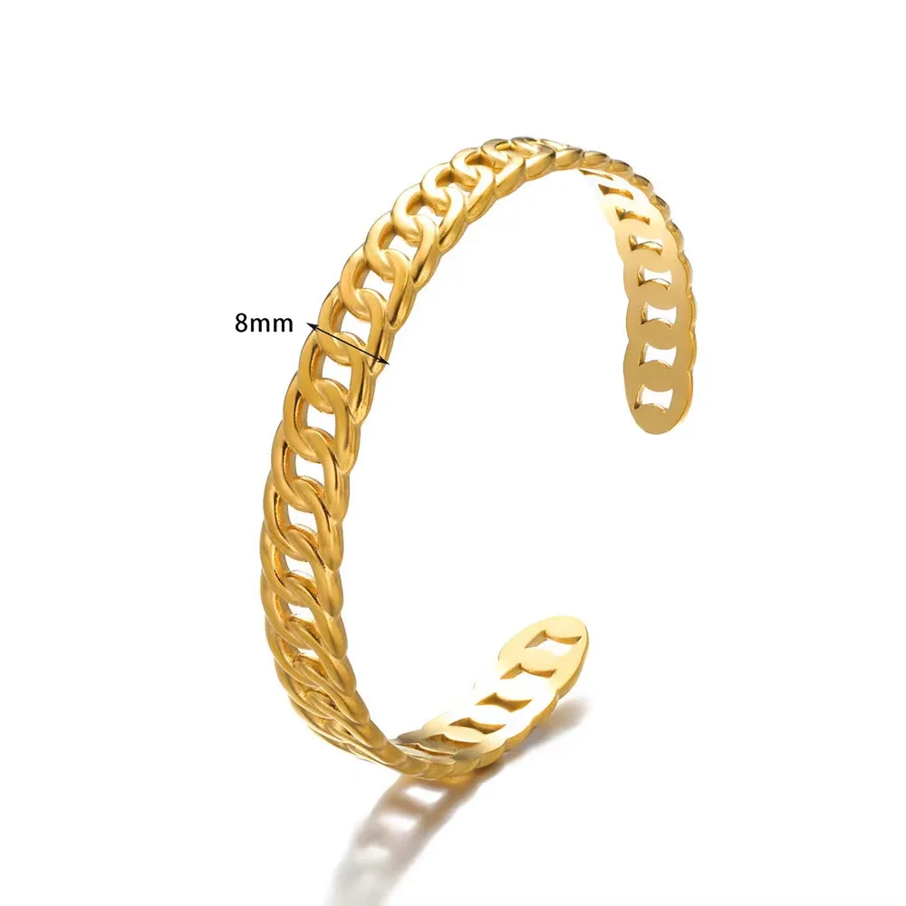 Wholesale Minimalist Jewelry Expandable Stackable Twisted Cable Wire Stainless Steel Cuff Bangle Bracelet