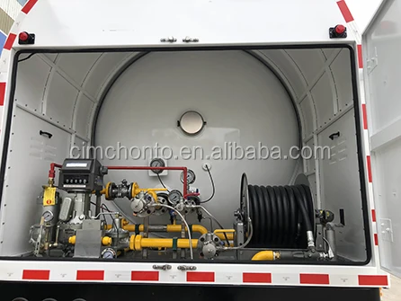 23.81M3 Lpg Mobile Bobtail Tanker Gas Pressure vessel  Truck For Nigeria