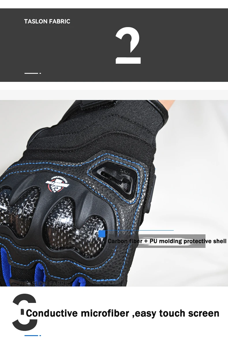 High quality Full Finger Off-Road MTB MX Anti-slip Shockproof Hard Knuckle women man gloves touch screen Black,Red,Blue,Green