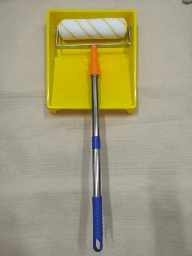 10 inches Paint roller with extension pole telescopic pole handle painting tools with tray